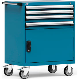 Rousseau Metal 4 Drawer Heavy-Duty Mobile Modular Drawer Cabinet - 36