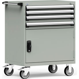 Rousseau Metal 4 Drawer Heavy-Duty Mobile Modular Drawer Cabinet - 36