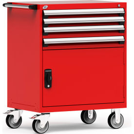 Rousseau Metal 4 Drawer Heavy-Duty Mobile Modular Drawer Cabinet - 36