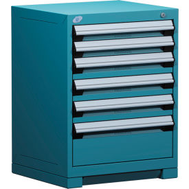 Rousseau Metal Heavy Duty Modular Drawer Cabinet 6 Drawer Bench High 24