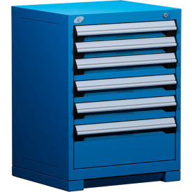 Rousseau Metal Heavy Duty Modular Drawer Cabinet 6 Drawer Bench High 24