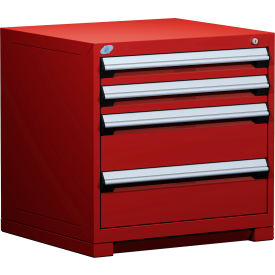 Rousseau Metal Heavy Duty Modular Drawer Cabinet 4 Drawer Bench High 30