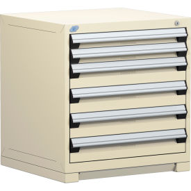 Rousseau Metal Heavy Duty Modular Drawer Cabinet 6 Drawer Bench High 30