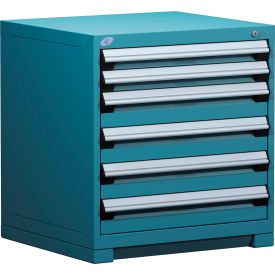 Rousseau Metal Heavy Duty Modular Drawer Cabinet 6 Drawer Bench High 30