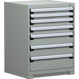 Rousseau Metal® R5ADG-3801KD-071 Heavy Duty Modular Cabinet 7 Drawers Light Gray R5ADG-3801KD-071