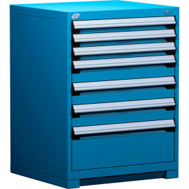 Rousseau Metal® R5ADG-3803KD-055 Heavy Duty Modular Cabinet 7 Drawers Avalanche Blue R5ADG-3803KD-055