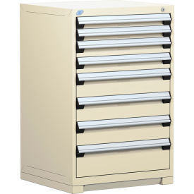 Rousseau Metal® R5ADG-4401KD-041 Heavy Duty Modular Cabinet 8 Drawers Beige R5ADG-4401KD-041