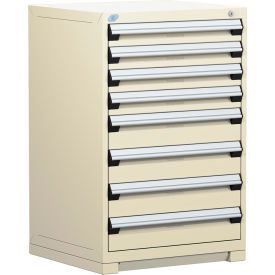 Rousseau Metal® R5ADG-4407KD-041 Heavy Duty Modular Cabinet 8 Drawers Beige R5ADG-4407KD-041