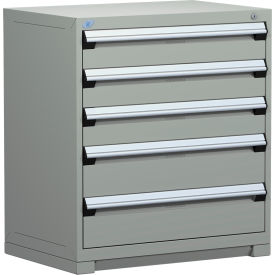 Rousseau Metal® R5AEE-3805KD-071 Heavy Duty Modular Cabinet 5 Drawers Light Gray R5AEE-3805KD-071