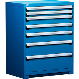 Rousseau Metal Heavy Duty Modular Drawer Cabinet 7 Drawer Counter High 36