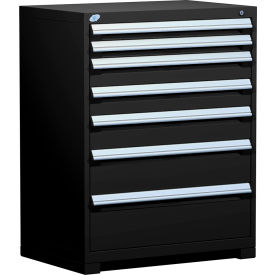 Rousseau Metal Heavy Duty Modular Drawer Cabinet 7 Drawer Counter High 36