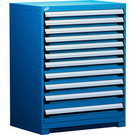 Rousseau Metal Heavy Duty Modular Drawer Cabinet 11 Drawer Counter High 36