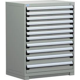 Rousseau Metal Heavy Duty Modular Drawer Cabinet 11 Drawer Counter High 36