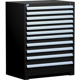 Rousseau Metal Heavy Duty Modular Drawer Cabinet 11 Drawer Counter High 36