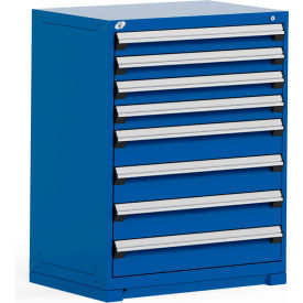 Rousseau Metal Heavy Duty Modular Drawer Cabinet 8 Drawer Counter Height 36