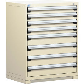 Rousseau Metal Heavy Duty Modular Drawer Cabinet 8 Drawer Counter High 36