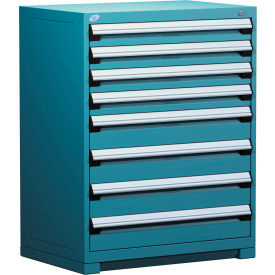 Rousseau Metal Heavy Duty Modular Drawer Cabinet 8 Drawer Counter High 36