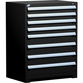 Rousseau Metal Heavy Duty Modular Drawer Cabinet 8 Drawer Counter High 36