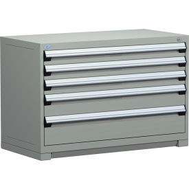 Rousseau Metal Heavy Duty Modular Drawer Cabinet 5 Drawer Bench High 48