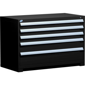 Rousseau Metal Heavy Duty Modular Drawer Cabinet 5 Drawer Bench High 48