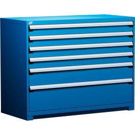 Rousseau Metal Heavy Duty Modular Drawer Cabinet 6 Drawer Counter High 60