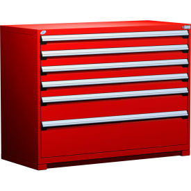 Rousseau Metal Heavy Duty Modular Drawer Cabinet 6 Drawer Counter High 60