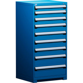 Rousseau Metal® R5ADG-5805KD-055 Heavy Duty Modular Cabinet 9 Drawers Avalanche Blue R5ADG-5805KD-055