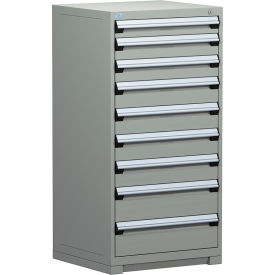 Rousseau Metal® R5ADG-5805KD-071 Heavy Duty Modular Cabinet 9 Drawers Light Gray R5ADG-5805KD-071