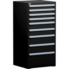 Rousseau Metal® R5ADG-5809KD-091 Heavy Duty Modular Cabinet 9 Drawers Black R5ADG-5809KD-091