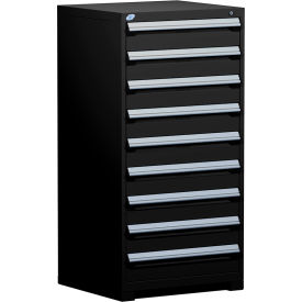 Rousseau Metal® R5ADG-5813KD-091 Heavy Duty Modular Cabinet 9 Drawers Black R5ADG-5813KD-091