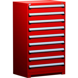 Rousseau Metal Heavy Duty Modular Drawer Cabinet 9 Drawer Full Height 36
