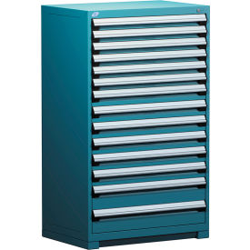Rousseau Metal Heavy Duty Modular Drawer Cabinet 14 Drawer Full Height 36