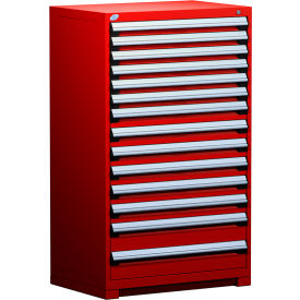 Rousseau Metal Heavy Duty Modular Drawer Cabinet 14 Drawer Full Height 36