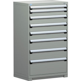 Rousseau Metal Heavy Duty Modular Drawer Cabinet 8 Drawer Full Height 36