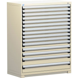 Rousseau Metal Heavy Duty Modular Drawer Cabinet 15 Drawer Full Height 48