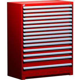 Rousseau Metal Heavy Duty Modular Drawer Cabinet 15 Drawer Full Height 48