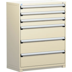 Rousseau Metal Heavy Duty Modular Drawer Cabinet 6 Drawer Full Height 48