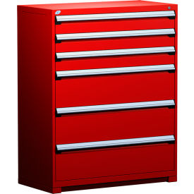 Rousseau Metal Heavy Duty Modular Drawer Cabinet 6 Drawer Full Height 48