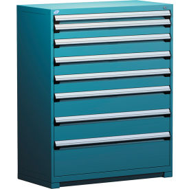 Rousseau Metal Heavy Duty Modular Drawer Cabinet 8 Drawer Full Height 48