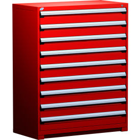 Rousseau Metal Heavy Duty Modular Drawer Cabinet 9 Drawer Full Height 48