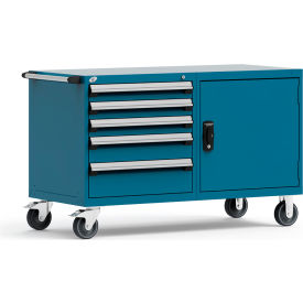Rousseau 5 Drawer Heavy-Duty Double Mobile Modular Drawer Cabinet - 60