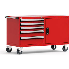 Rousseau 5 Drawer Heavy-Duty Double Mobile Modular Drawer Cabinet - 60