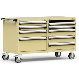 Rousseau 8 Drawer Heavy-Duty Double Mobile Modular Drawer Cabinet - 60