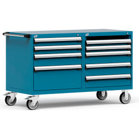 Rousseau 8 Drawer Heavy-Duty Double Mobile Modular Drawer Cabinet - 60