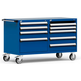 Rousseau 8 Drawer Heavy-Duty Double Mobile Modular Drawer Cabinet -60