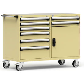 Rousseau 8 Drawer Heavy-Duty Double Mobile Modular Drawer Cabinet - 60