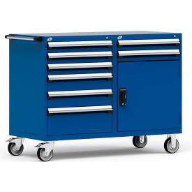 Rousseau 8 Drawer Heavy-Duty Double Mobile Modular Drawer Cabinet -60