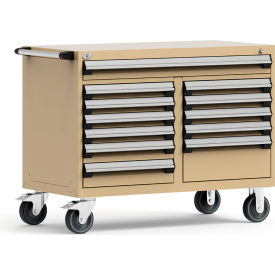 Rousseau Metal 12 Drawer Mobile Multi-Drawer Cabinet - 48