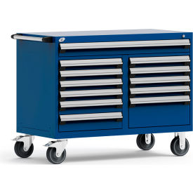 Rousseau Metal 12 Drawer Mobile Multi-Drawer Cabinet - 48