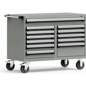Rousseau Metal 12 Drawer Mobile Multi-Drawer Cabinet - 48